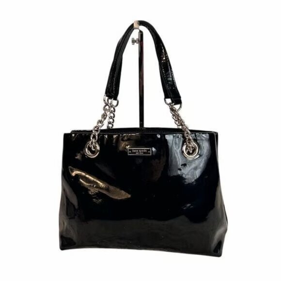kate spade Handbags - Kate spade black patent leather shoulder bag